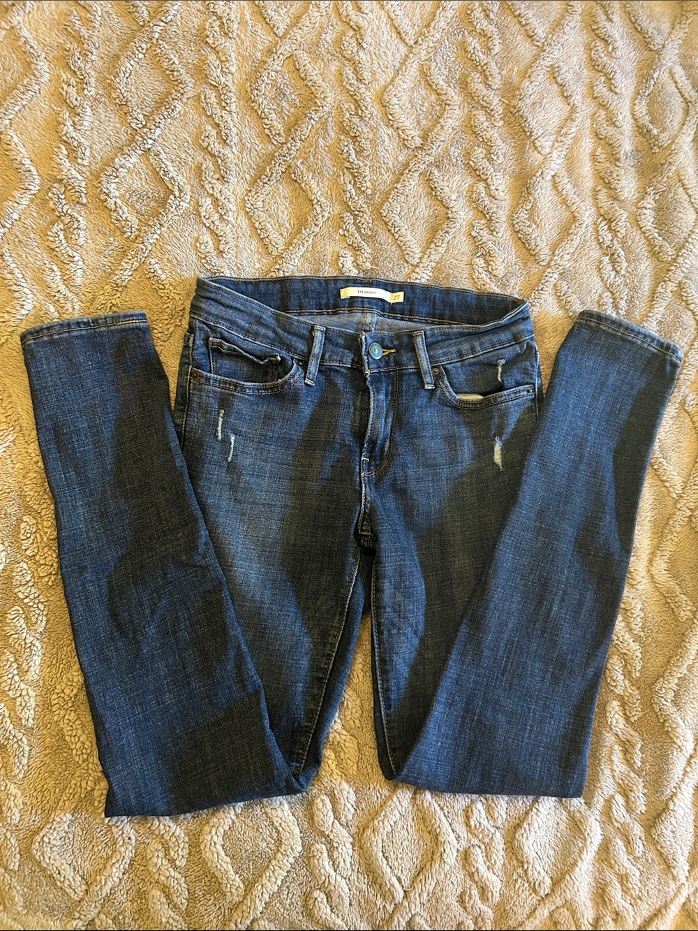 Dark Blue Women's Skinny Jeans